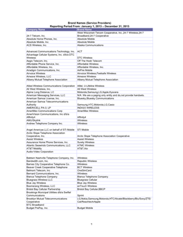 Service Provider Brand Names.Xlsx