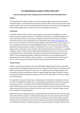The Eyjafjallajokull Eruption of March-May 2010