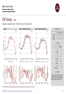 FTSE Factsheet