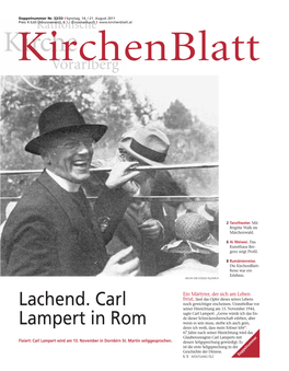 Lachend. Carl Lampert In