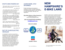 New Hampshire's E-Bike Laws