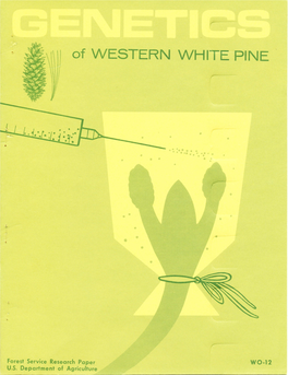 Genetics of Western White Pine R