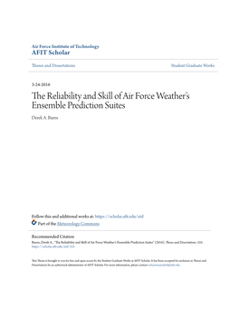 The Reliability and Skill of Air Force Weather's Ensemble Prediction Suites