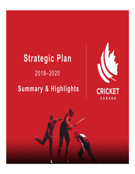 Strategic Plan 2018–2020