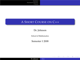 A Short Course On