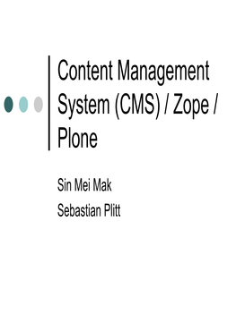 CMS (Content Management System)