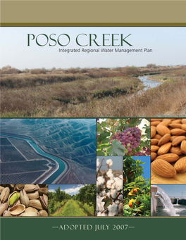 Poso Creek Integrated Regional Water Management Plan