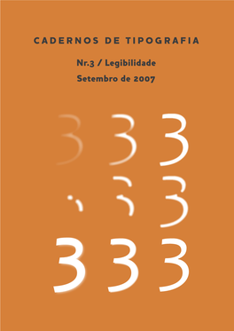 Faça O Download Do Caderno De Tipografia Nr. 3 (PDF, 4