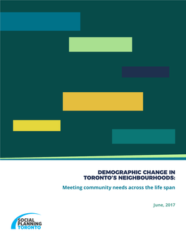 Demographic Change in Toronto's Neighbourhoods