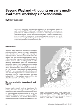 Beyond Wayland – Thoughts on Early Medi- Eval Metal Workshops in Scandinavia