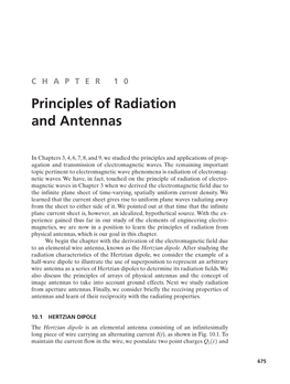 Principles of Radiation and Antennas