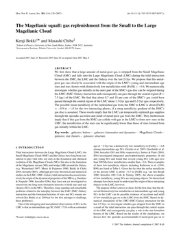 The Magellanic Squall: Gas Replenishment from the Small to the Large Magellanic Cloud