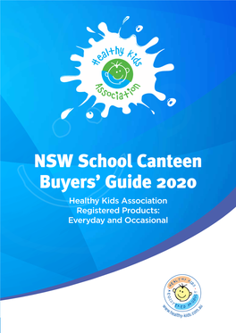 NSW School Canteen Buyers' Guide 2020