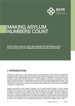 Policy Note: Making Asylum Numbers Count