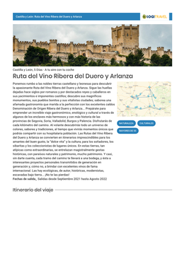 Ruta Del Vino Ribera Del Duero Y Arlanza