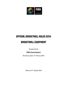 FIBA Official Basketball Rules