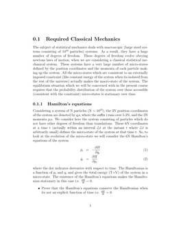 Stat. Mech. Course