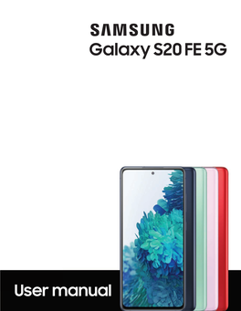 Samsung Galaxy S20 FE 5G G781U User Manual