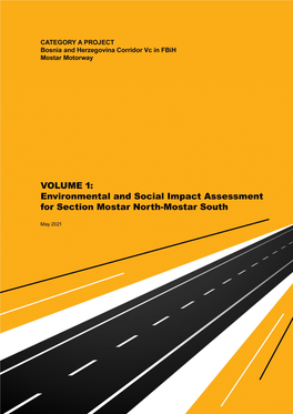 Mostar South Environmental and Social Impact Assessment