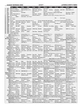 Sunday Morning Grid 9/10/17 Latimes.Com/Tv Times