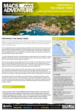 Portofino & the Cinque Terre