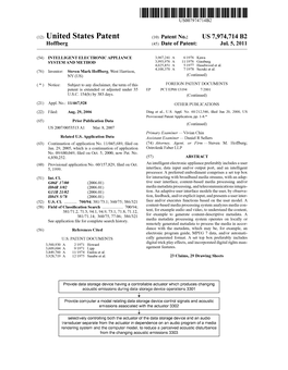 (12) United States Patent (10) Patent No.: US 7,974,714 B2 Hoffberg (45) Date of Patent: Jul