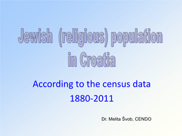 Population in Croatia: According to the Census Data 1880-2011