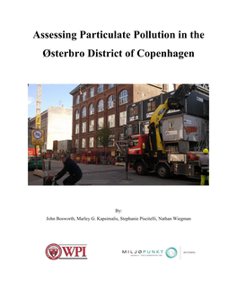 Assesing Partculate Pollution in the Østerbro District of Copenhagen