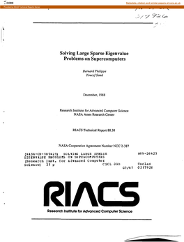 Solving Large Sparse Eigenvalue Problems on Supercomputers