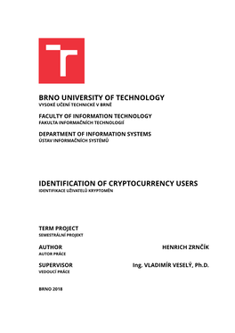 Brno University of Technology Identification