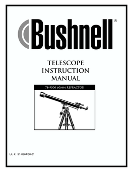 Telescope Instruction Manual