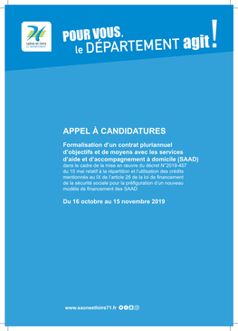 Appel À Candidatures