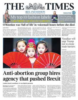 Anti-Abortion Group Hires Agency That Pushed Brexit