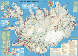 CYCLING MAP SUMMER 2017 I Austurvegur 2, Ísafjörður Þórsgata 8A, Patreksfjörður T I Rauðinúpur 57 Skólavegur 87, Fáskrúðsfjörður Horn AKUREYRI Æ R Tel