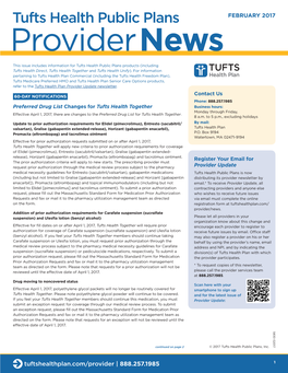 Tufts Health Public Plans