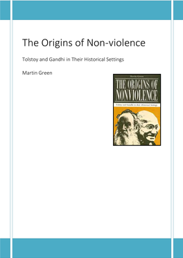 The Origins of Non-Violence