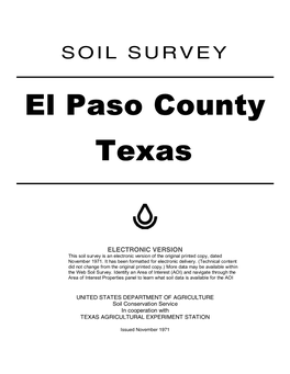 El Paso County Texas