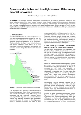 Queensland's Timber and Iron Lighthouses