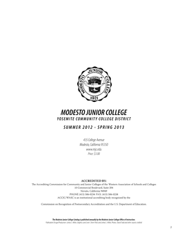 Modesto Junior College (MJC)