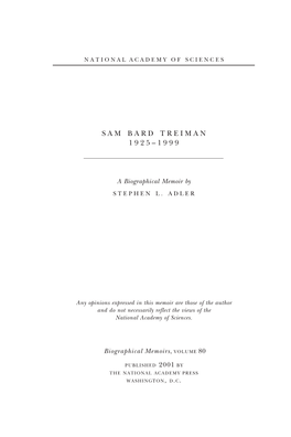 Sam Treiman Was Born in Chicago to a First-Generation Immigrant Family