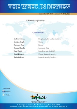 Editor: Saroj Bishoyi Contributors