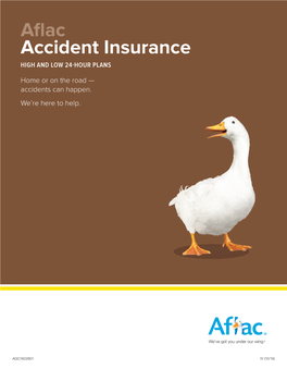 Aflac Accident Insurance HIGH and LOW 24-HOUR PLANS