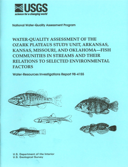 Water-Quality Assessment of the Ozark Plateaus Study Unit, Arkansas