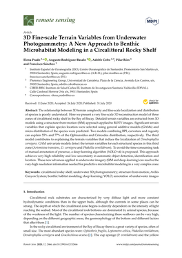 3D Fine-Scale Terrain Variables from Underwater Photogrammetry: a New Approach to Benthic Microhabitat Modeling in a Circalittoral Rocky Shelf