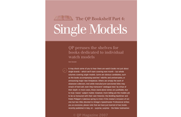The QP Bookshelf Part 4: Single Models