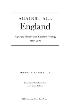 Against All England