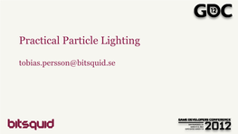 Practical Particle Lighting
