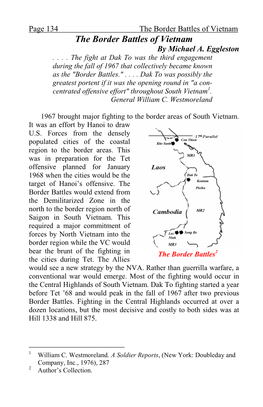 The Border Battles of Vietnam the Border Battles of Vietnam by Michael A