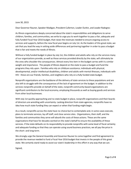 Page 1 of 4 June 30, 2015 Dear Governor Rauner