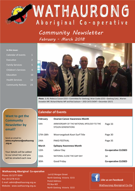 Community Newsletter February - March 2018